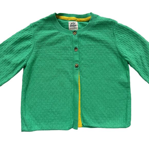 Mini Boden Pointelle Cardigan Sweater Size 4-5y - Picture 2 of 4